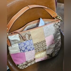 Vintage Coach Patchwork Hobo Bag Y2K